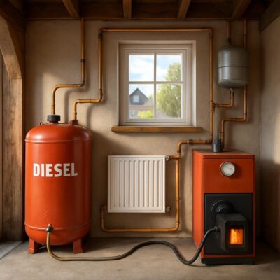 Тепло на резерве: как устроено и работает дизельное отопление в частном доме
