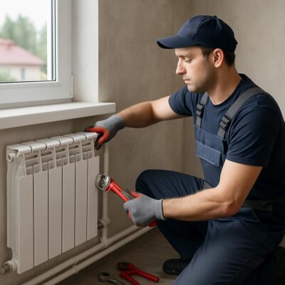 Отопление частного дома — монтаж радиаторов