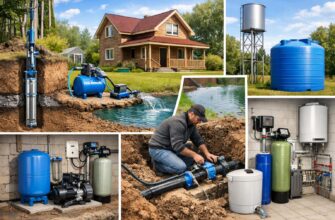 Водоснабжение загородного дома: способы