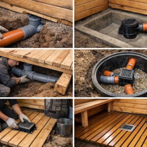 Канализация в бане своими руками