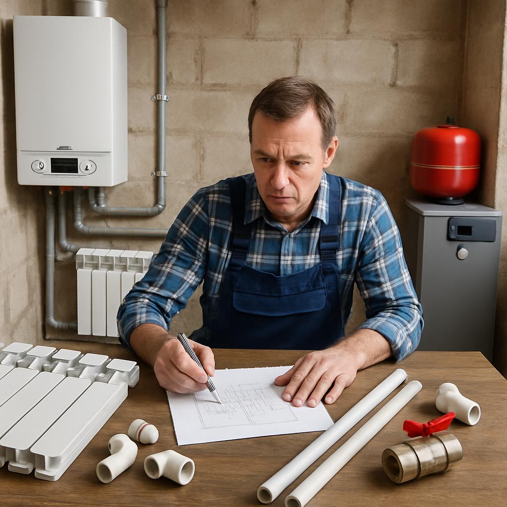 Замена отопления в доме: труб и радиаторов