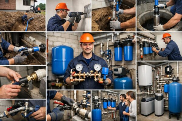 Монтаж водоснабжения дома
