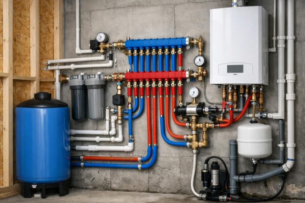 Разводка труб водоснабжения в частном доме