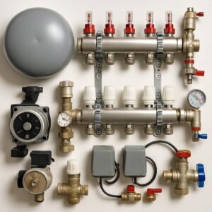 Элементы коллекторной системы отопления