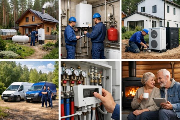 Отопление частного дома в СНТ «Лесное» (Люберецкий район, МО)