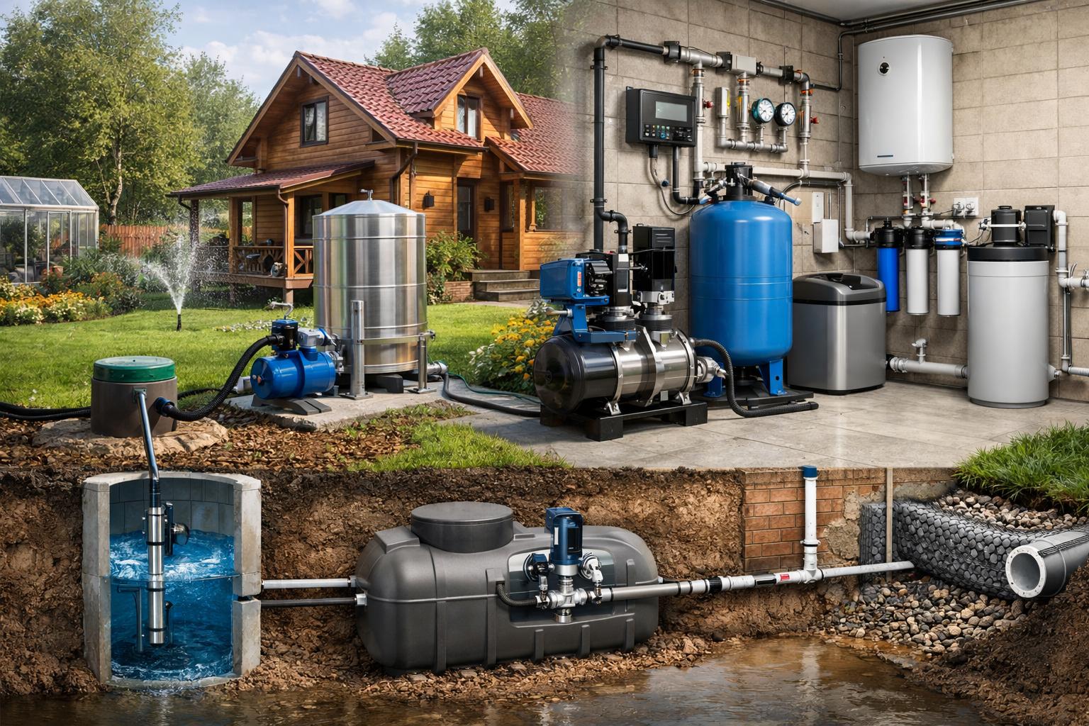 Современное водоснабжение дачи или частного дома — надёжные и экономичные решения от ООО Холдинг СпецСтройАльянс