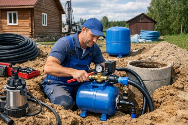Монтаж системы водоснабжения в Нелидово (Волоколамский район)