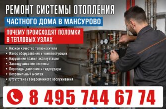 Ремонт системы отопления частного дома в Мансурово