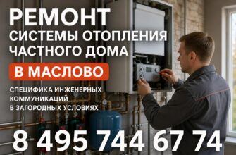 Ремонт системы отопления частного дома в Маслово
