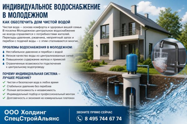 Индивидуальное водоснабжение в Молодежном